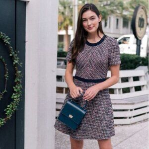 Gal Meets Glam Marley Tweed Boucle Dress